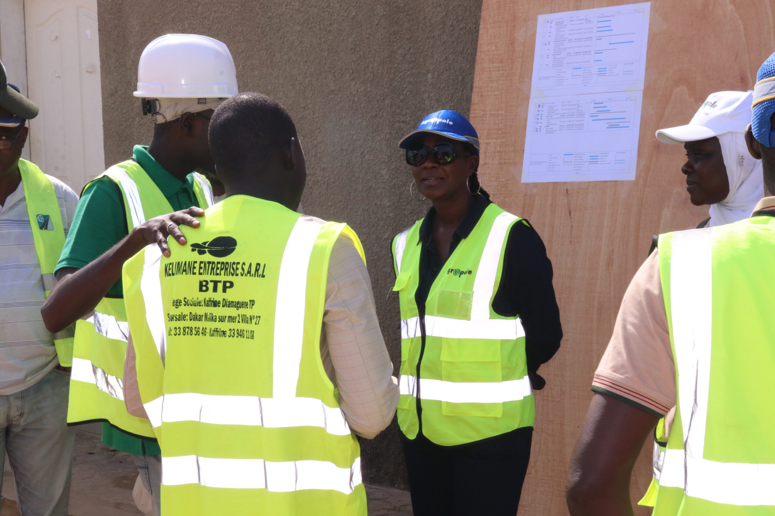 Tournée de la Coordonnatrice nationale dans la zone sud : visite des chantiers de la plateforme agro-industrielle de Kolda