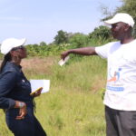 Tournée de la Coordonnatrice nationale dans la zone sud : visite de champs de production de mangue et de maïs à Kolda